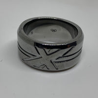 LINKS OF LONDON Men's Band S  Sterling Silver 925 Union Jack Ring NEW RRP185