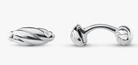 LINKS OF LONDON Men's London City Sterling Silver Chain Cufflinks RRP160 NEW