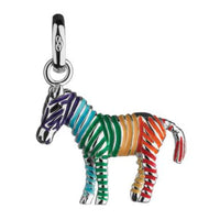 LINKS OF LONDON Rainbow Zebra Sterling Silver Enamel Pendant Charm RRP50 NEW