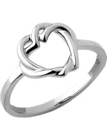 LINKS OF LONDON Ladies Kindred Soul Sterling Silver Heart Ring P BNWT RRP150