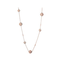LINKS OF LONDON Ladies Timeless Rose Gold Vermeil Coin Necklace NEW RRP350