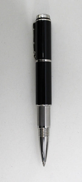 LINKS OF LONDON Black/Sliver Tone Inverse Rollerball Retractable Pen NEW