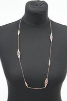 LINKS OF LONDON Ladies Rose Gold Vermeil Woven Sautoir Necklace RRP490 NEW