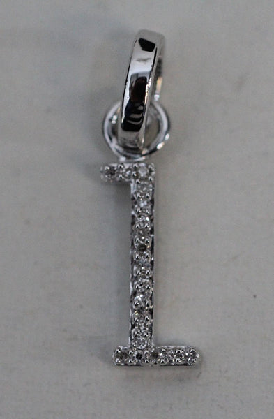 LINKS OF LONDON Ladies Alphabet L Sterling Silver & Diamond 5030.2676 Charm NEW