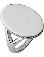 LINKS OF LONDON Ladies Narrative Sterling Silver Oval Ring UK P NEW RRP150