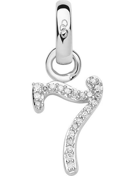 LINKS OF LONDON Sterling Silver Diamond Number 7 Silhouette Charm RRP65 NEW