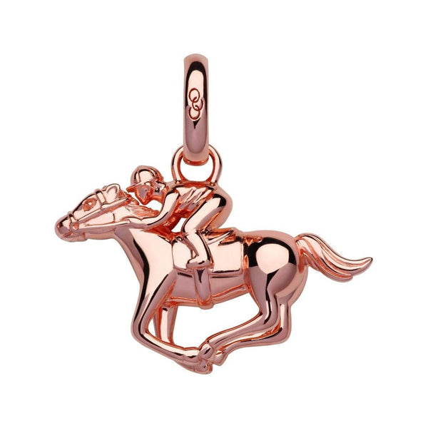 LINKS OF LONDON Rose Gold Plated Silver Ascot Horse Bracelet Charm NEW RRP110