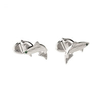 LINKS OF LONDON Salmon Sterling Silver Diamond Tsavorite Cufflinks RRP290 NEW