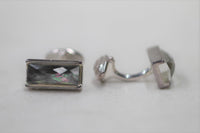 LINKS OF LONDON Men's 925 Black Mother Of Pearl Rectangular Cufflinks NEW RRP170