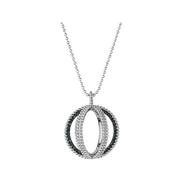 LINKS OF LONDON Ladies Effervescence Silver & Diamond Globe Necklace RRP945 NEW