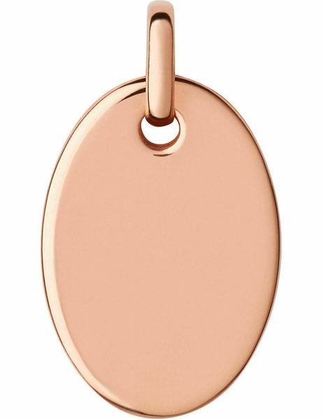 LINKS OF LONDON Ladies Rose Gold Vermeil Oval Narrative Disc Pendant NEW RRP114