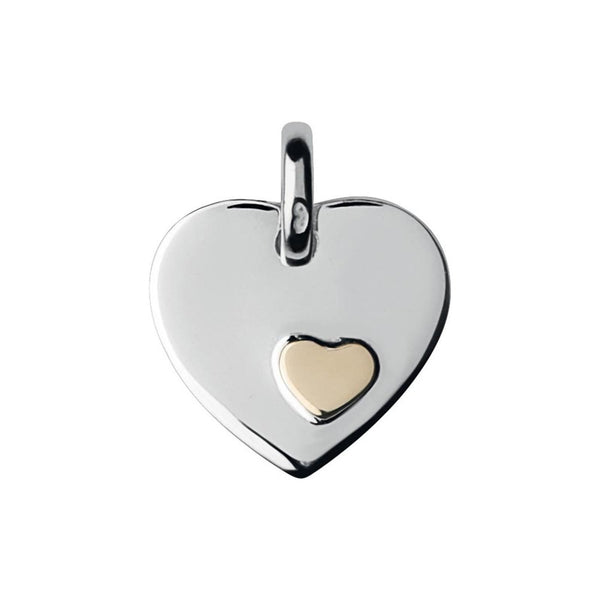 LINKS OF LONDON Sterling Silver 18ct Yellow Gold Heart Disk Charm RRP 65 NEW