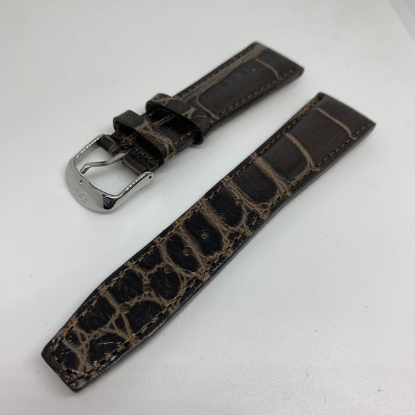 LINKS OF LONDON Men's Brown Croc Crackle 22mm Watch Strap NEW RRP50