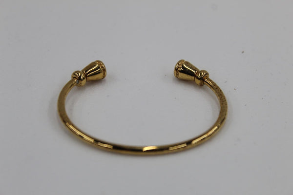 LINKS OF LONDON 18ct Yellow Gold Vermeil Amulet Cuff Bracelet M RRP280 NEW