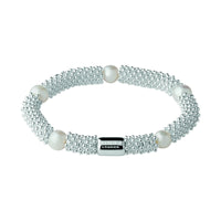 LINKS OF LONDON Effervescence Star Sterling Silver & White Pearl Bracelet NEW