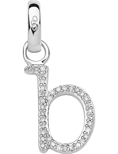 LINKS OF LONDON Alphabet B Letter Charm Sterling Silver Diamond RRP140 NEW
