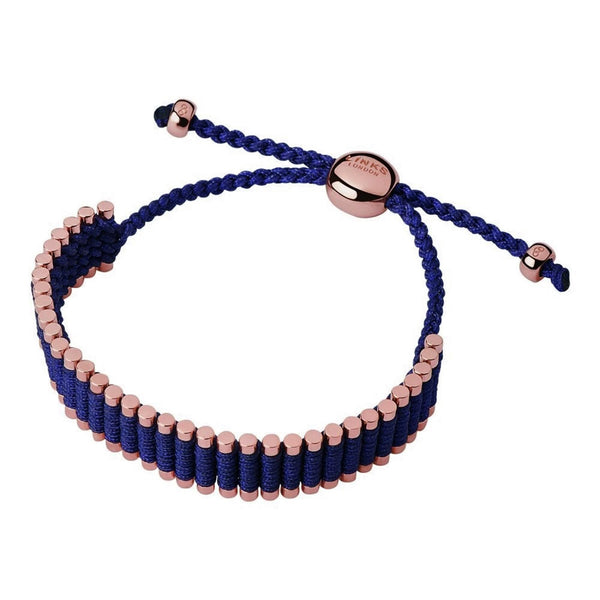 LINKS OF LONDON Ladies Friendship Rose Gold Vermeil Purple Bracelet NEW RRP250