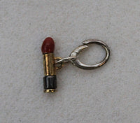 LINKS OF LONDON Lancme Yellow Gold Plated Flower Logo Red Lipstick Charm NEW