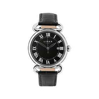 LINKS OF LONDON Men's STS Black Leather Luminous Driver Watch RRP355 NEW