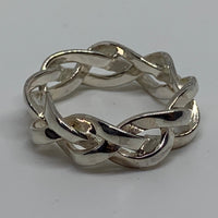 LINKS OF LONDON Ladies Band P Sterling Silver 925 Infinite Links Ring NEW RRP225