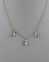 LINKS OF LONDON Ladies Sterling Silver Kittens & Puppy Necklace 1010.1060 NEW