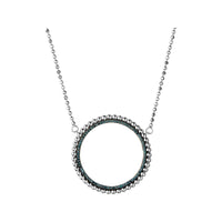 LINKS OF LONDON Effervescence 925 Silver Blue Diamond Halo Necklace RRP540 NEW