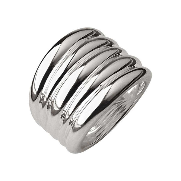 LINKS OF LONDON Ladies Hope Sterling Silver Wide Loop Ring Size K NEW RRP120
