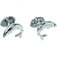 LINKS OF LONDON Heritage Salmon Sterling Silver Sapphire Cufflinks RRP130 NEW