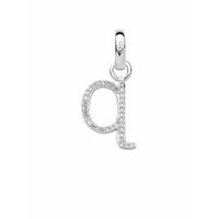 LINKS OF LONDON Alphabet Letter Q Diamond Charm Sterling Silver RRP140 NEW