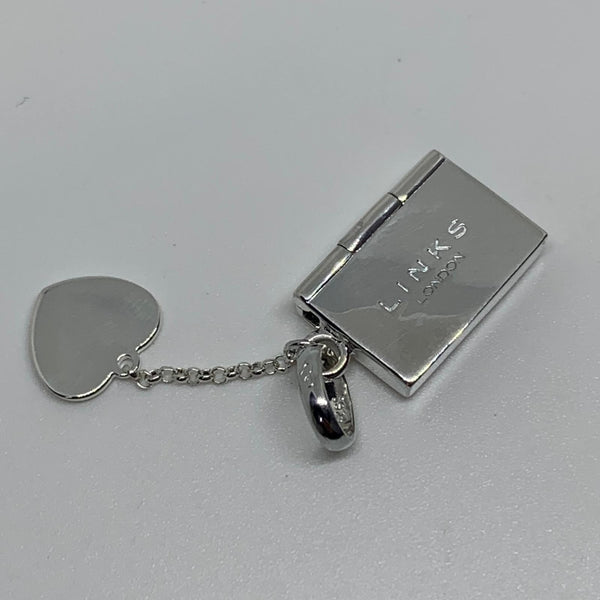 LINKS OF LONDON Ladies Charm  Sterling Silver 925 Envelope Kiss NEW RRP220