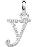 LINKS OF LONDON Alphabet Letter Y Diamond Charm Sterling Silver RRP140 NEW