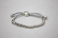 LINKS OF LONDON Sweetie XS 925 White Pewter Cord Friendship Bracelet NEW RRP210