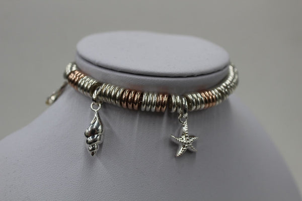 LINKS OF LONDON Ladies Silver Sweetie Bracelet With Beach Charms RRP425 NEW