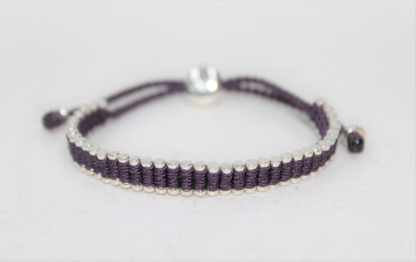 LINKS OF LONDON Ladies Friendship Mini 925 Dark Purple Bracelet NEW RRP175