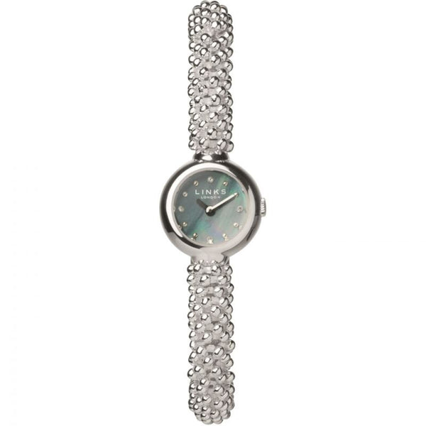 LINKS OF LONDON Effervescence Star Silver Plated Sapphire Watch S RRP325 NEW