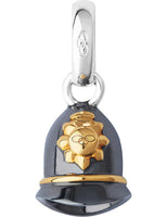 LINKS OF LONDON Sterling Silver Ruthenium Gold Police Helmet Charm RRP70 NEW